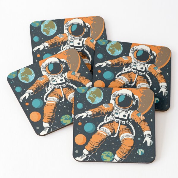 Item preview, Vintage Retro Space Ship Exploration Astronauts in 60's Advertising Style designed and sold by Butler in the Home.
