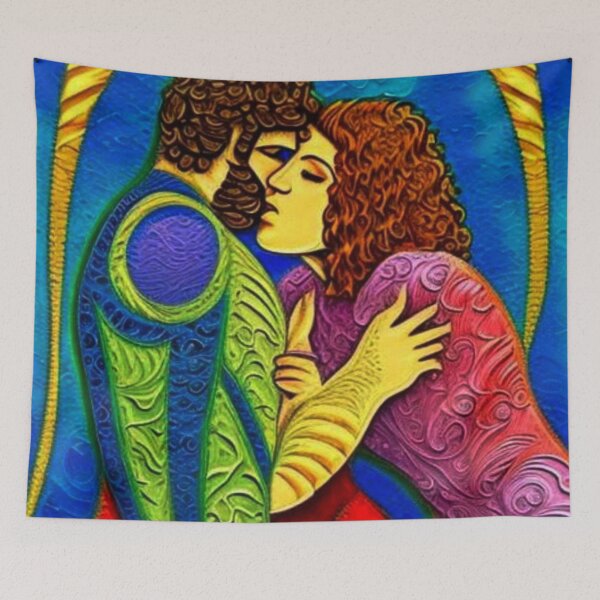 Item preview, Delilah kissing Samson designed and sold by George Hutton Hunter.