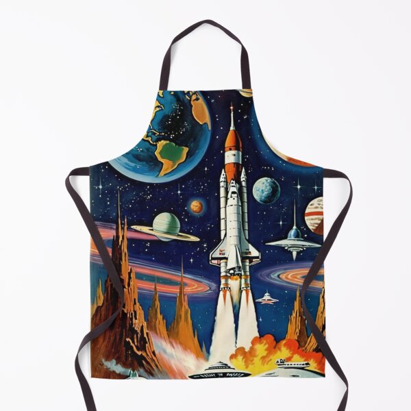 Item preview, Vintage Retro Space Ship Exploration Astronauts in 60's Advertising Style designed and sold by Butler in the Home.