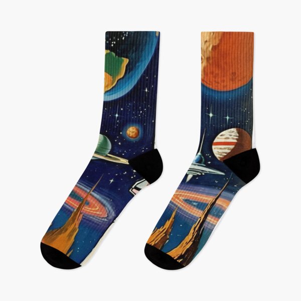 Item preview, Vintage Retro Space Ship Exploration Astronauts in 60's Advertising Style designed and sold by Butler in the Home.