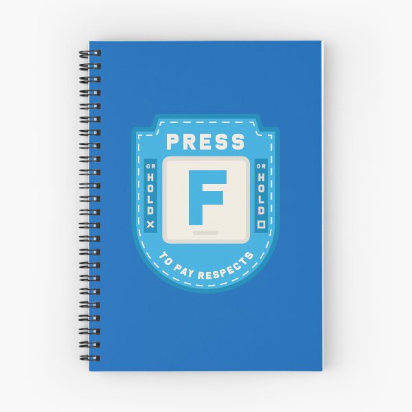 Item preview, Press F to Pay Respects (Blue) designed and sold by Primal Mistry.