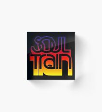 SOUL TRAIN (SONNENUNTERGANG) Acrylblock