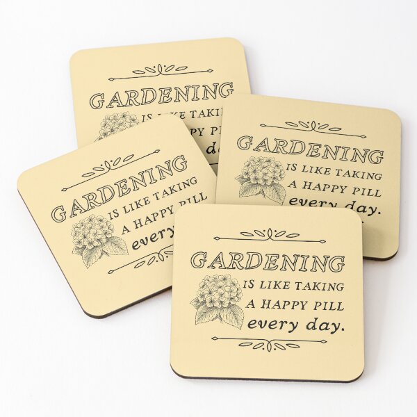 Item preview, Gardening is like taking a happy pill every day designed and sold by Meandmyshop.