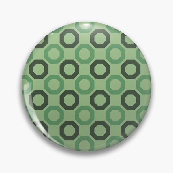 Item preview, Green Octagons Connected Honeycomb Square Contemporary Geometric Balance Naturalistic Pattern designed and sold by PenguinForests.