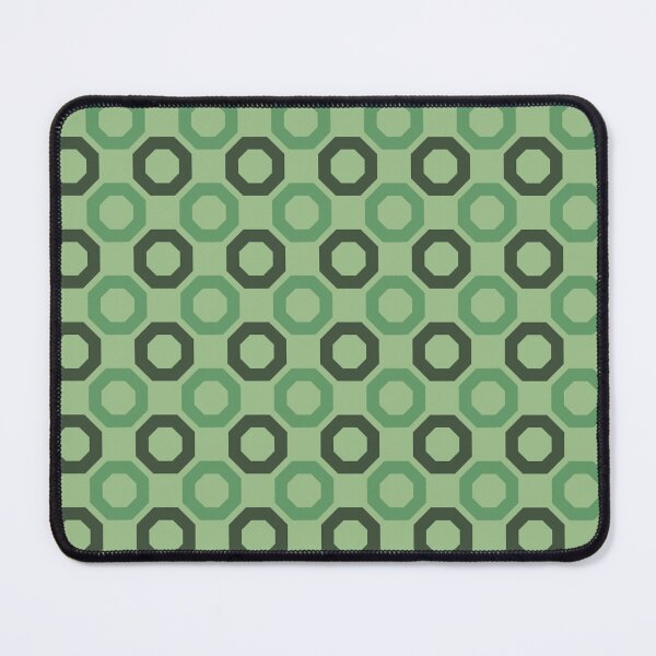 Item preview, Green Octagons Connected Honeycomb Square Contemporary Geometric Balance Naturalistic Pattern designed and sold by PenguinForests.