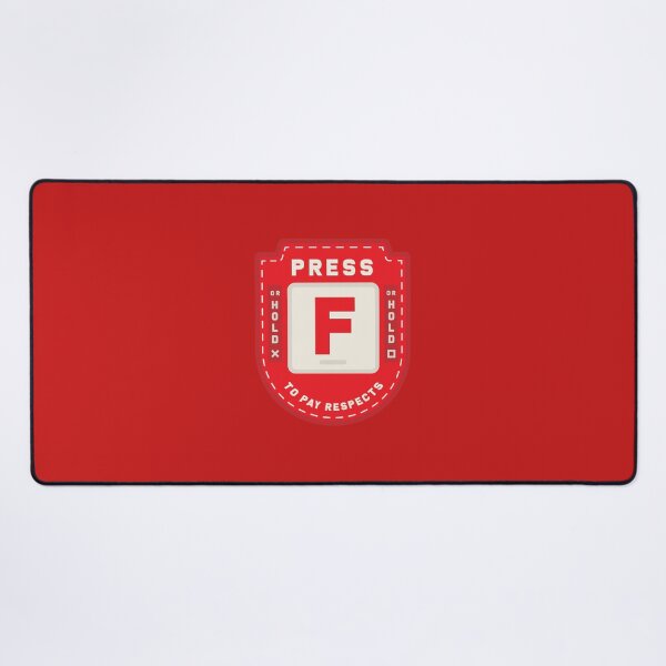 Item preview, Press F to Pay Respects (Red) designed and sold by Primal Mistry.