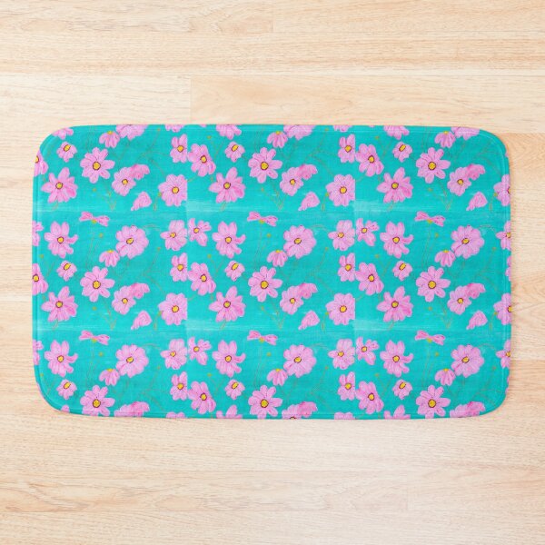 Item preview, Zingy pink flowers designed and sold by Ruth Breen Artwork .