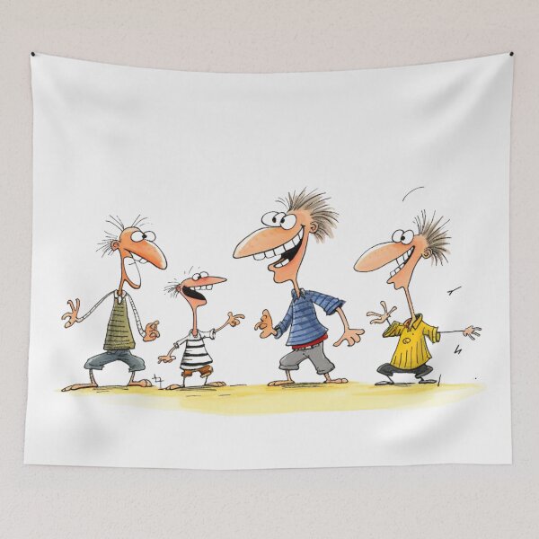 Item preview, Cartoon - Friends Celebrating designed and sold by Sketch-Shack.