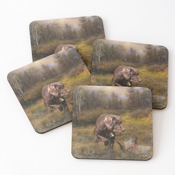 Item preview, Pheasant Hunting with a Pudelpointer,Art designed and sold by TammyHunterArt.