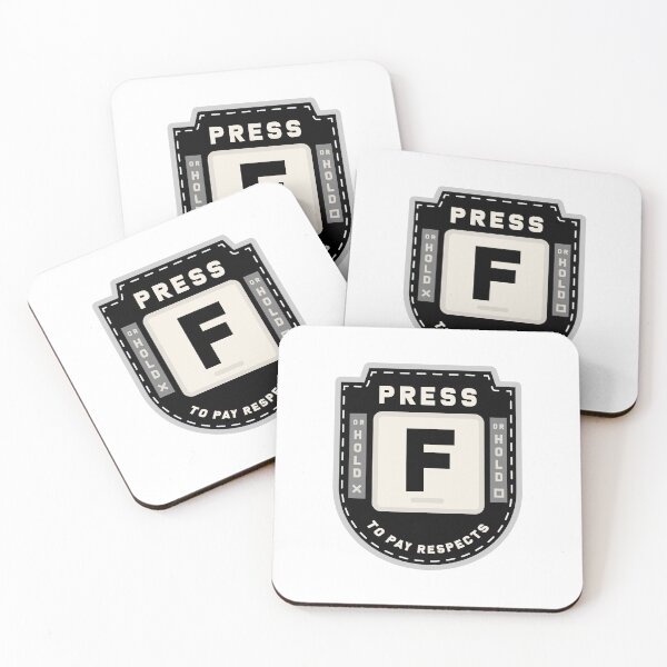 Item preview, Press F to Pay Respects (Black) designed and sold by Primal Mistry.