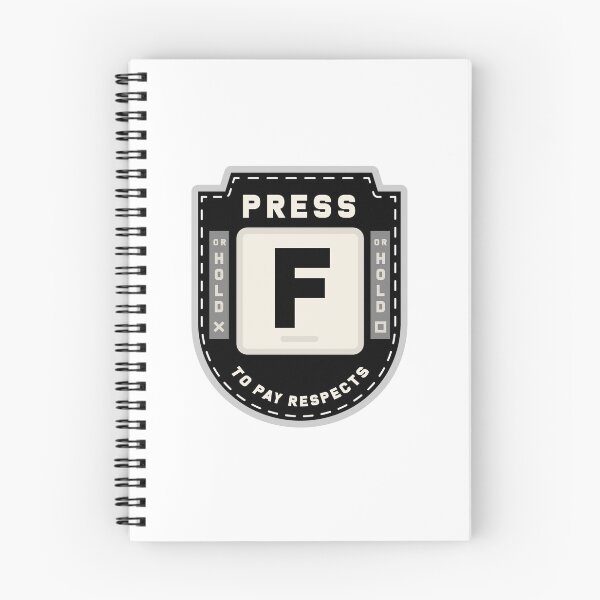 Item preview, Press F to Pay Respects (Black) designed and sold by Primal Mistry.