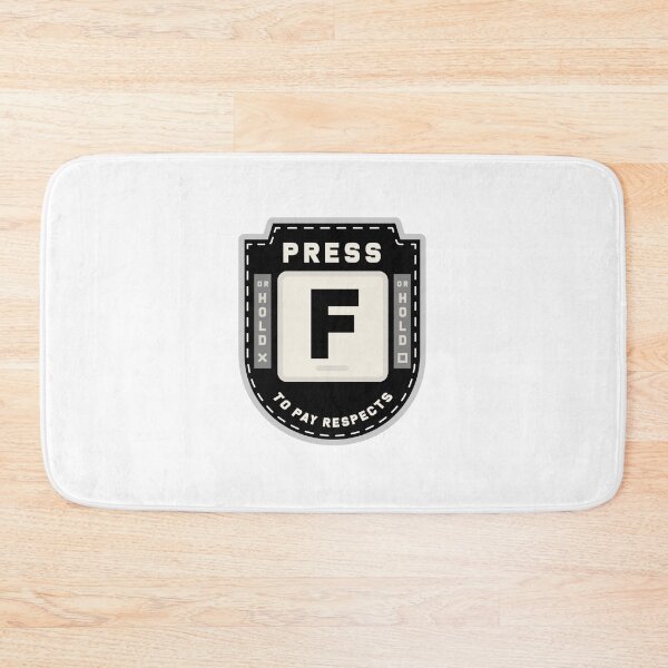 Item preview, Press F to Pay Respects (Black) designed and sold by Primal Mistry.