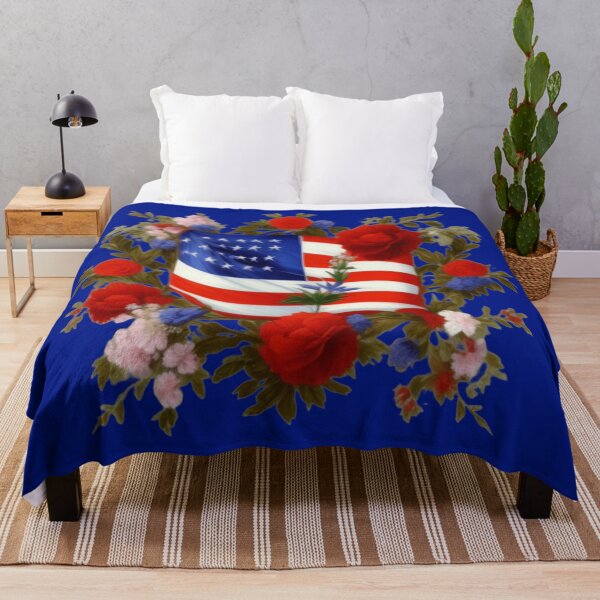 Item preview, American floral design designed and sold by Roxburylane.