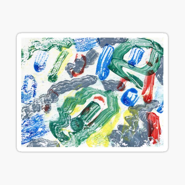 Colorful Swirls Sticker
