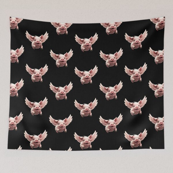 Item preview, Adorable Flying Pig: Cherubic Fantasy Soars designed and sold by DarlingsTees.