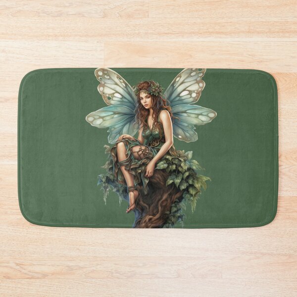 Item preview, Fairy On a Tree Stump designed and sold by FlutterbyFairy.