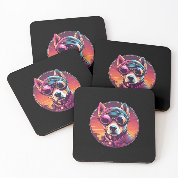 Item preview, Futuristic Dog Cyborg in Beautiful Colors  designed and sold by Aquillashop.