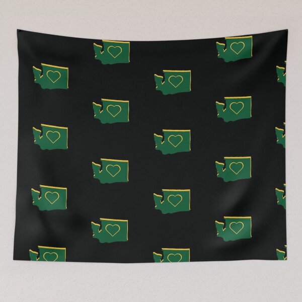 Item preview, Washington Heart Design, Green And Gold. designed and sold by PNWEnergy.
