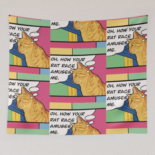 Item preview, Orange Cat Thoughts designed and sold by punkcinemaart.