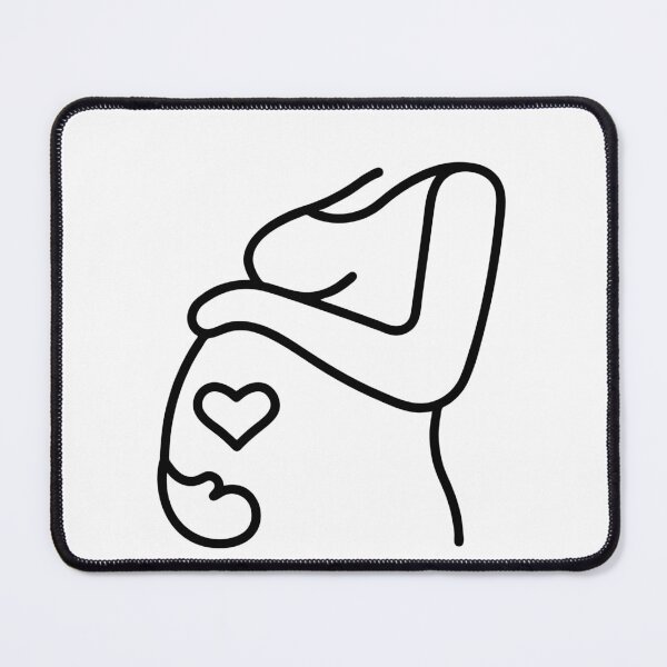Item preview, Pregnant Woman, Pregnancy Lady line Art designed and sold by Asapusri.