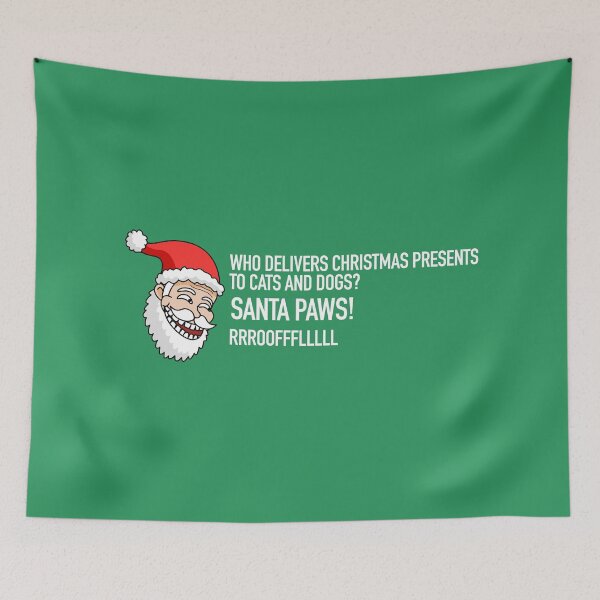 Item preview, CHRISTMAS - Dad Joke Santa: Santa Paws! designed and sold by SlappyWares.