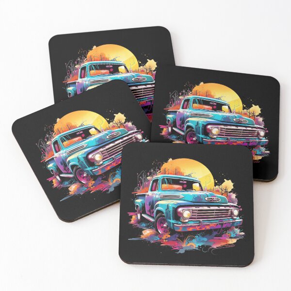 Item preview, Chromatic Reverberations: Artistic Pick-Up Truck designed and sold by GrungeGarage.