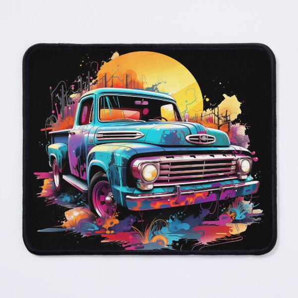 Item preview, Chromatic Reverberations: Artistic Pick-Up Truck designed and sold by GrungeGarage.