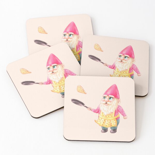 Item preview, Cute Watercolor Gnome Making Crepes designed and sold by MissSonjaLe.