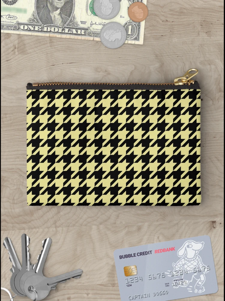 Thumbnail 3 of 4, Zipper Pouch, Houndstooth Pattern designed and sold by YourPattern.