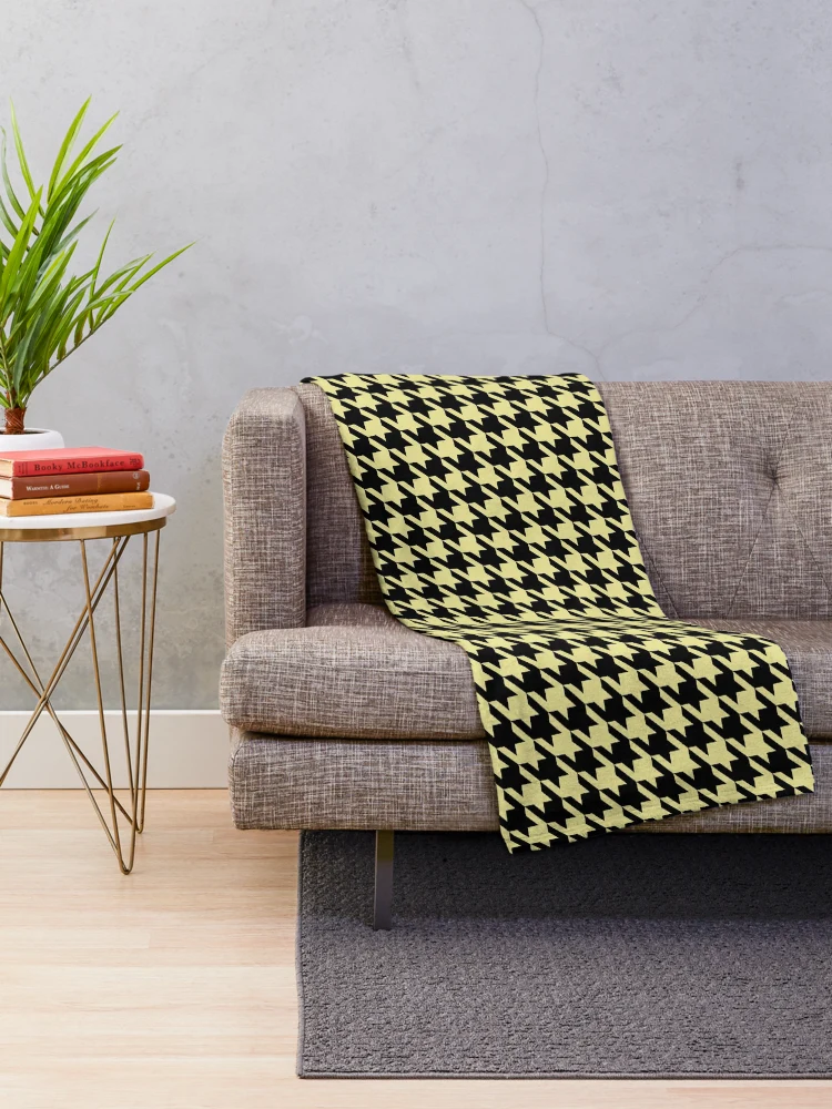 Thumbnail 2 of 6, Throw Blanket, Houndstooth Pattern designed and sold by YourPattern.