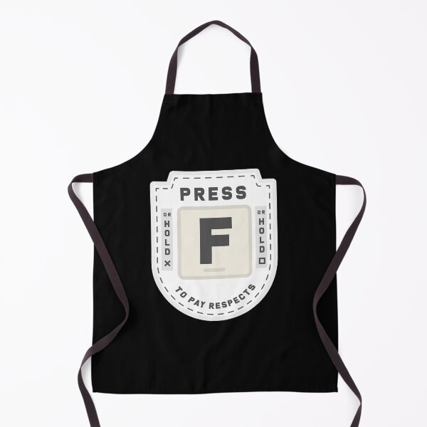Item preview, Press F to Pay Respects (White) designed and sold by Primal Mistry.