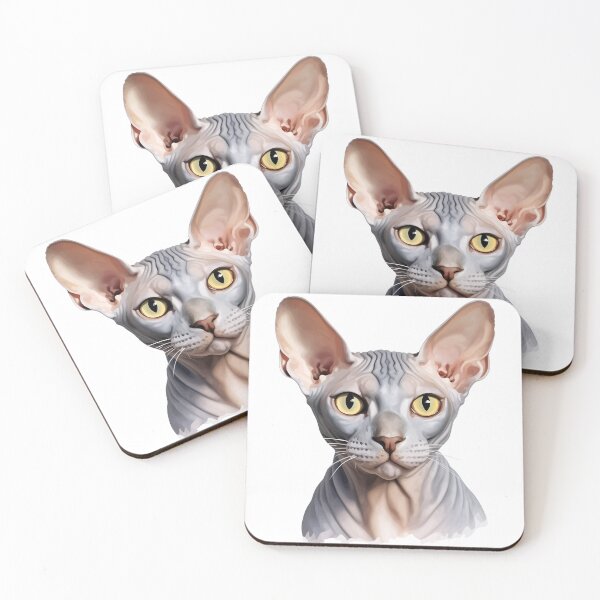 Item preview, Gray sphynx cat designed and sold by ME-World.
