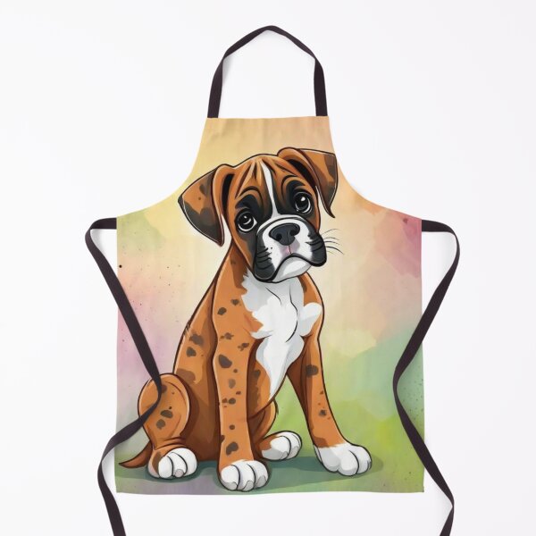 Item preview, Cute Boxer Dog Puppy Picture designed and sold by Wolfheartart.