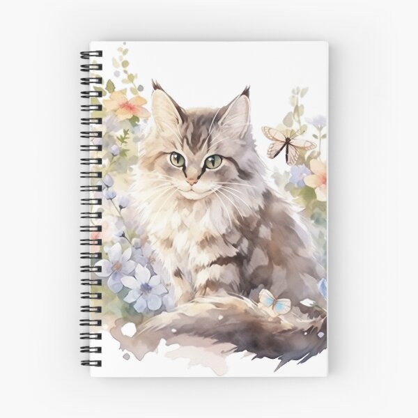 Item preview, Feline Mischief: Sly Cat Concealed Amidst Blooms designed and sold by LittleLuvies.