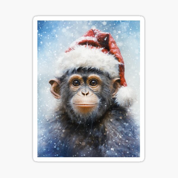 Item preview, Christmas Chimp designed and sold by ForTheHobbyist.