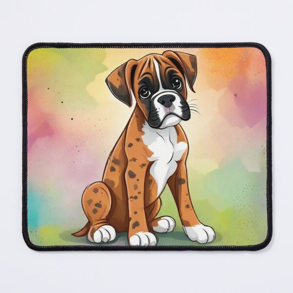 Item preview, Cute Boxer Dog Puppy Picture designed and sold by Wolfheartart.