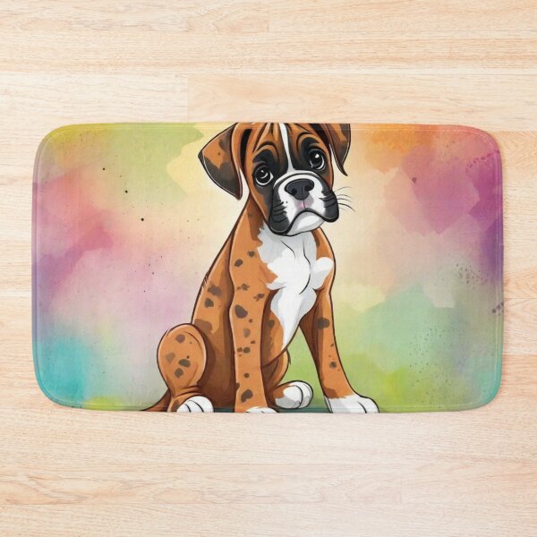 Item preview, Cute Boxer Dog Puppy Picture designed and sold by Wolfheartart.