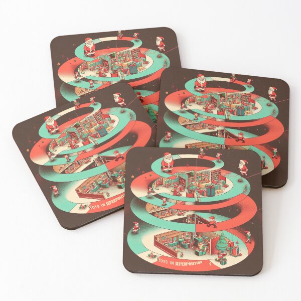 Item preview, Santa's Quantum Workshop Toys in Superposition designed and sold by Wonderall.