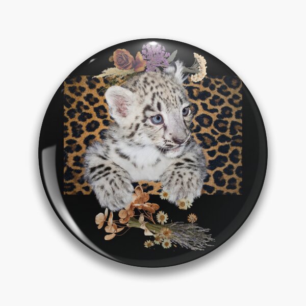 Item preview, Sweet Baby Leopard With Dried Flowers Color Design designed and sold by EarthArtDesigns.