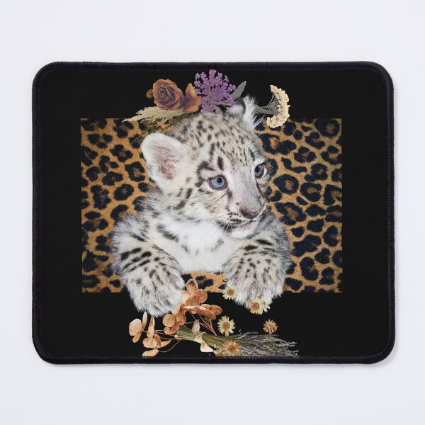 Item preview, Sweet Baby Leopard With Dried Flowers Color Design designed and sold by EarthArtDesigns.
