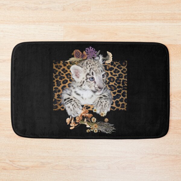 Item preview, Sweet Baby Leopard With Dried Flowers Color Design designed and sold by EarthArtDesigns.