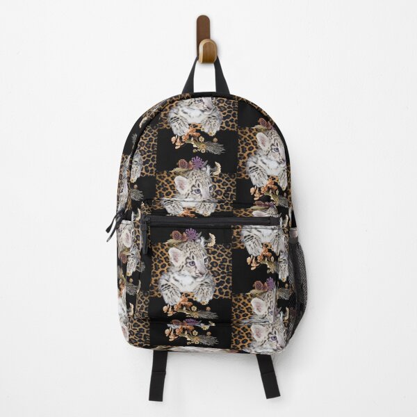 Item preview, Sweet Baby Leopard With Dried Flowers Color Design designed and sold by EarthArtDesigns.