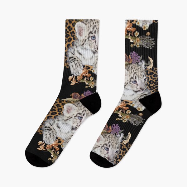 Item preview, Sweet Baby Leopard With Dried Flowers Color Design designed and sold by EarthArtDesigns.