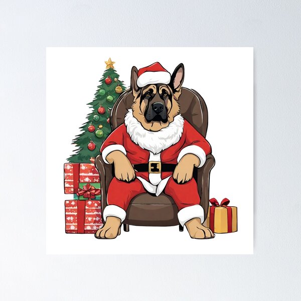 Item preview, Ho ho ho! It's Santa Dog! designed and sold by dzi022.