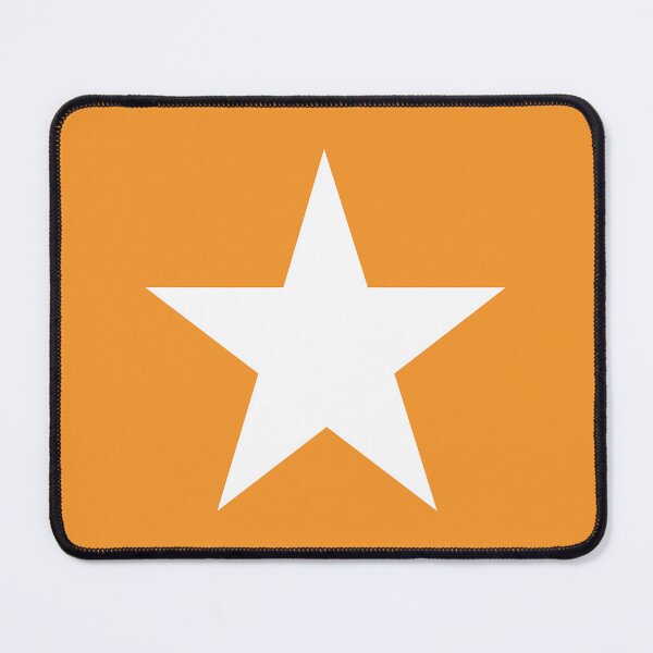 Item preview, Single WHITE STAR on an ORANGE Background designed and sold by RachelMacht.