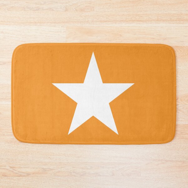 Item preview, Single WHITE STAR on an ORANGE Background designed and sold by RachelMacht.