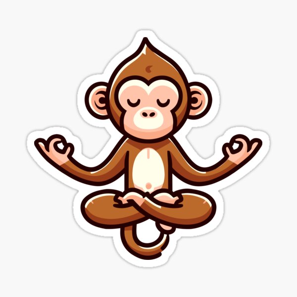 51092 MONKEY SHINY STICKERS-10