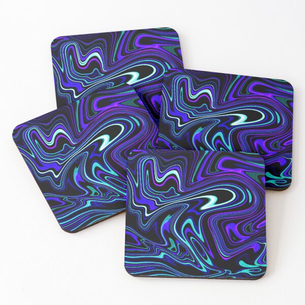 Item preview, Mármol de neón tricolor azul, morado y verde designed and sold by myamcd.