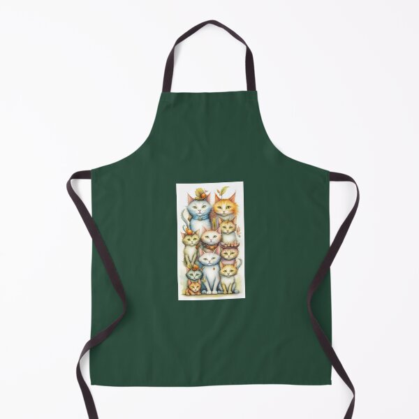 Item preview, a group of cute spiky-haired cats with plants on their heads designed and sold by Creativesphotos.