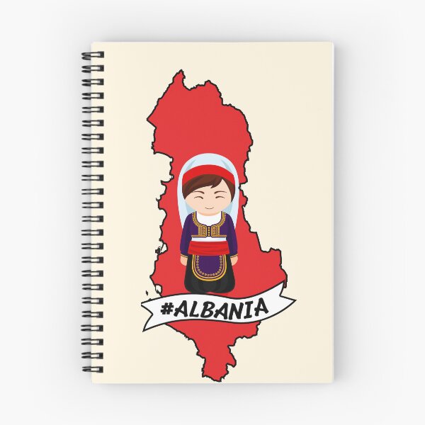 Item preview, Albania Flag Map (Girl)  designed and sold by Stefan Z..
